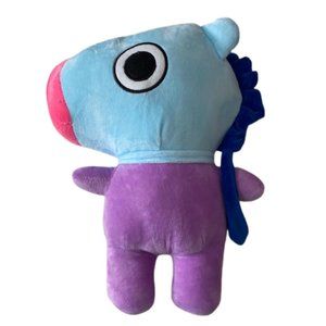 NWOT New BTS21 Line Friends Plushie "MANG" blue horse BTS‎ 21 stuff toys